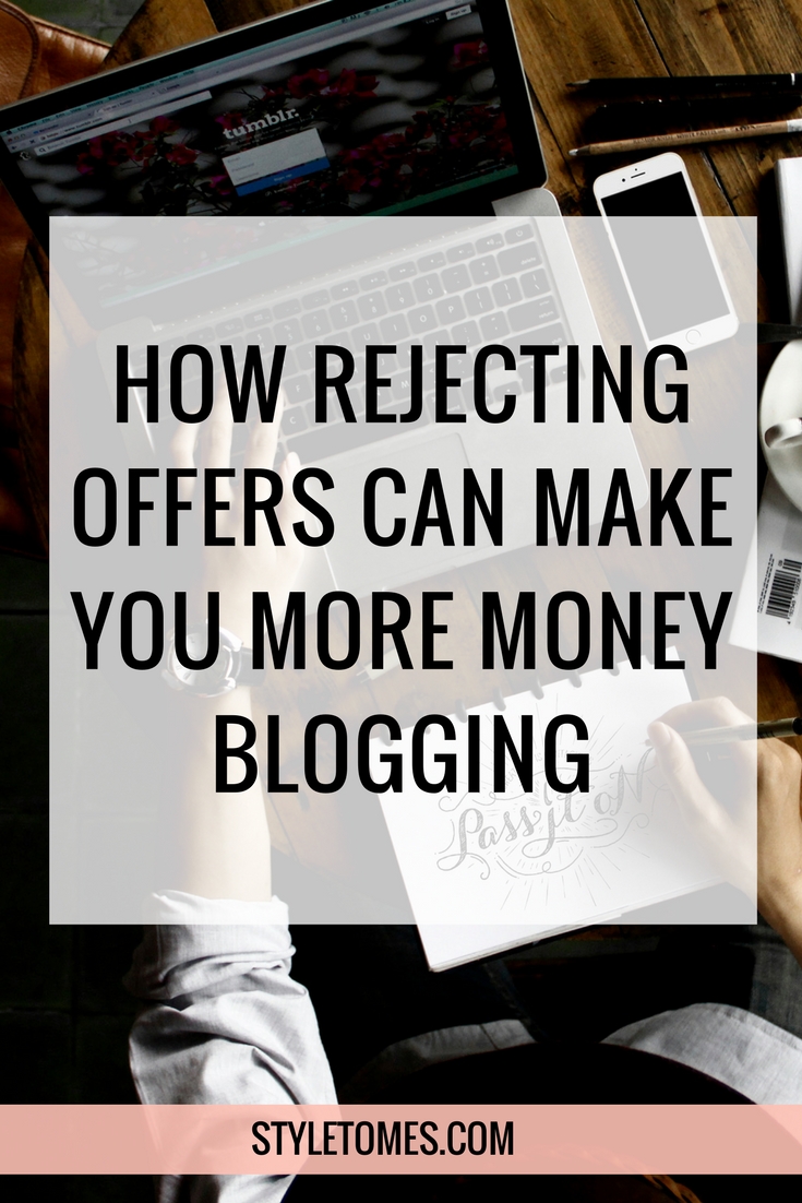 How Saying NO Allowed Me To Make Money Blogging